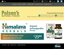 Tablet Screenshot of polsonsnatural.com